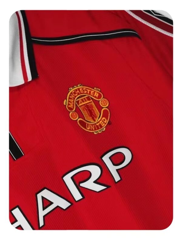 1998 David Beckham Signed Printed Jersey Manchester United + COA - Image 3