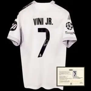 2025 Vini Jr Signed Printed Jersey Real Madrid #7 – COA